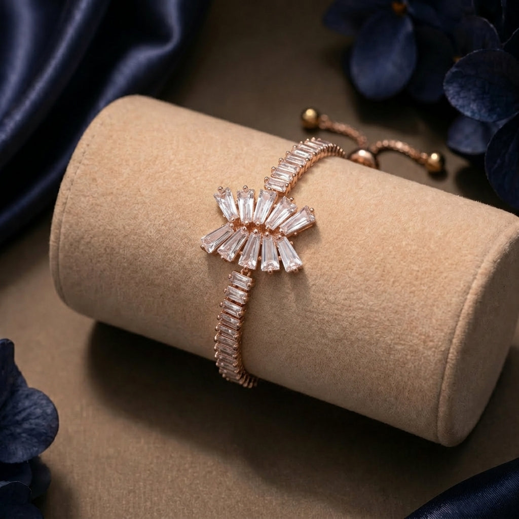 Sunburst Spark Bracelet (Rose Gold)