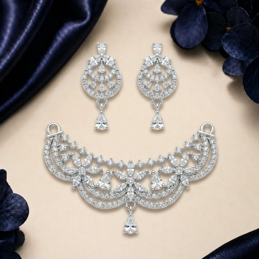 Designer Studded Pendant Set