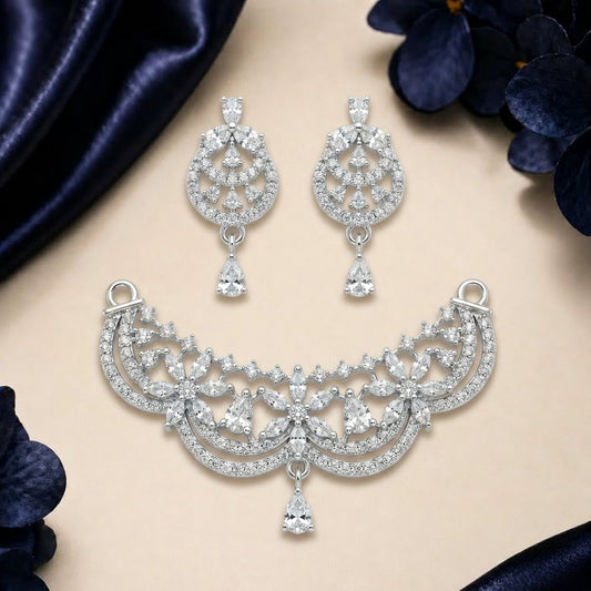 Designer Studded Pendant Set