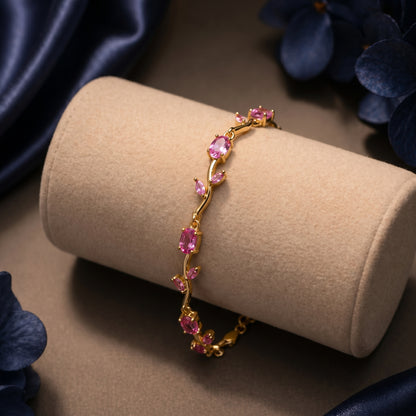 Pink Tulip Bracelet (Only Prepaid and  Partial COD) High Demand Product