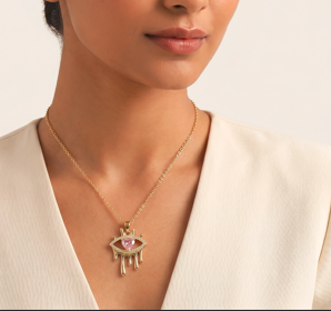 Evil Eye Heart Pendant
