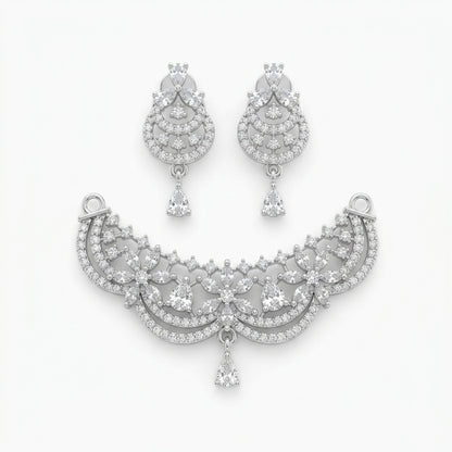 Designer Studded Pendant Set
