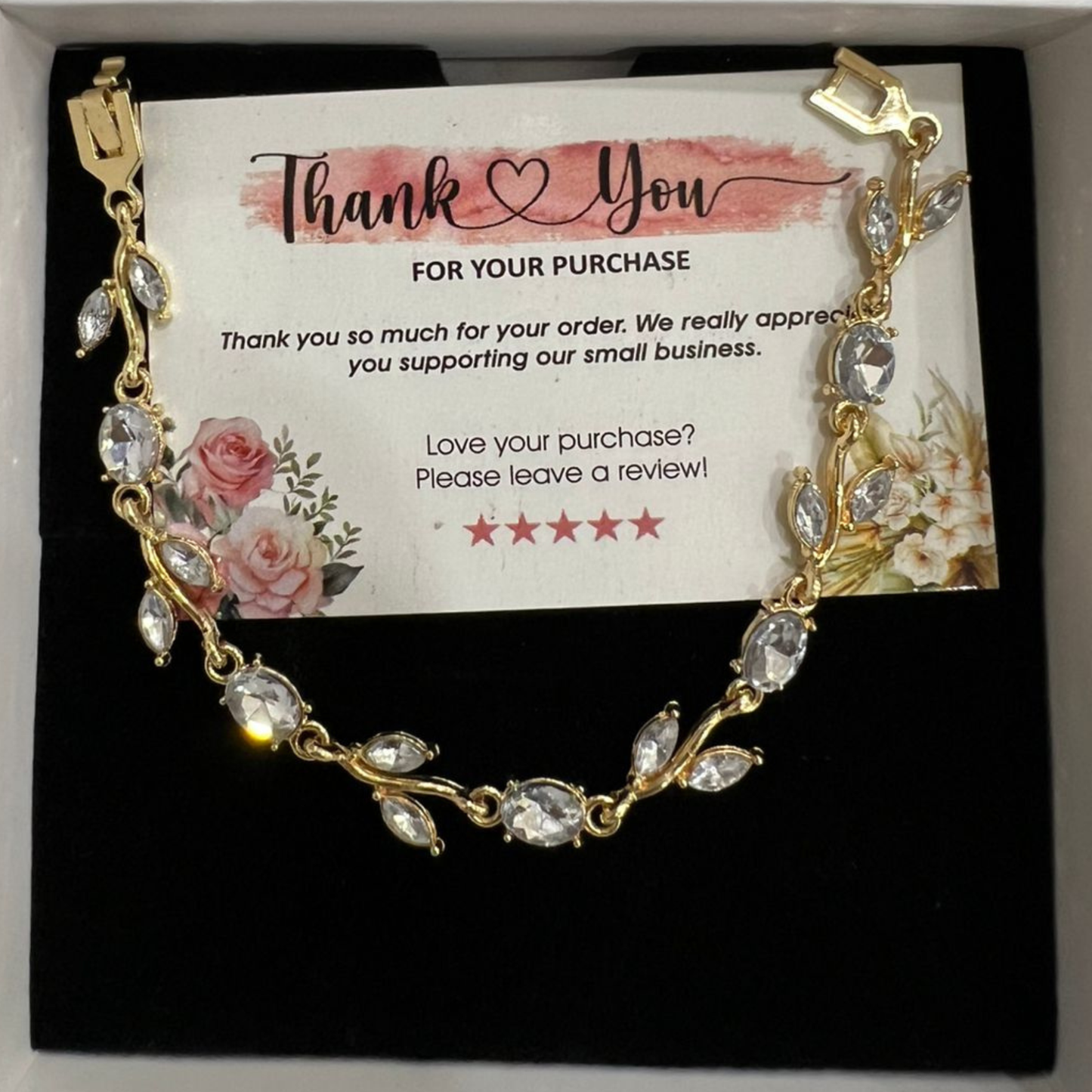 White Tulip Bracelet