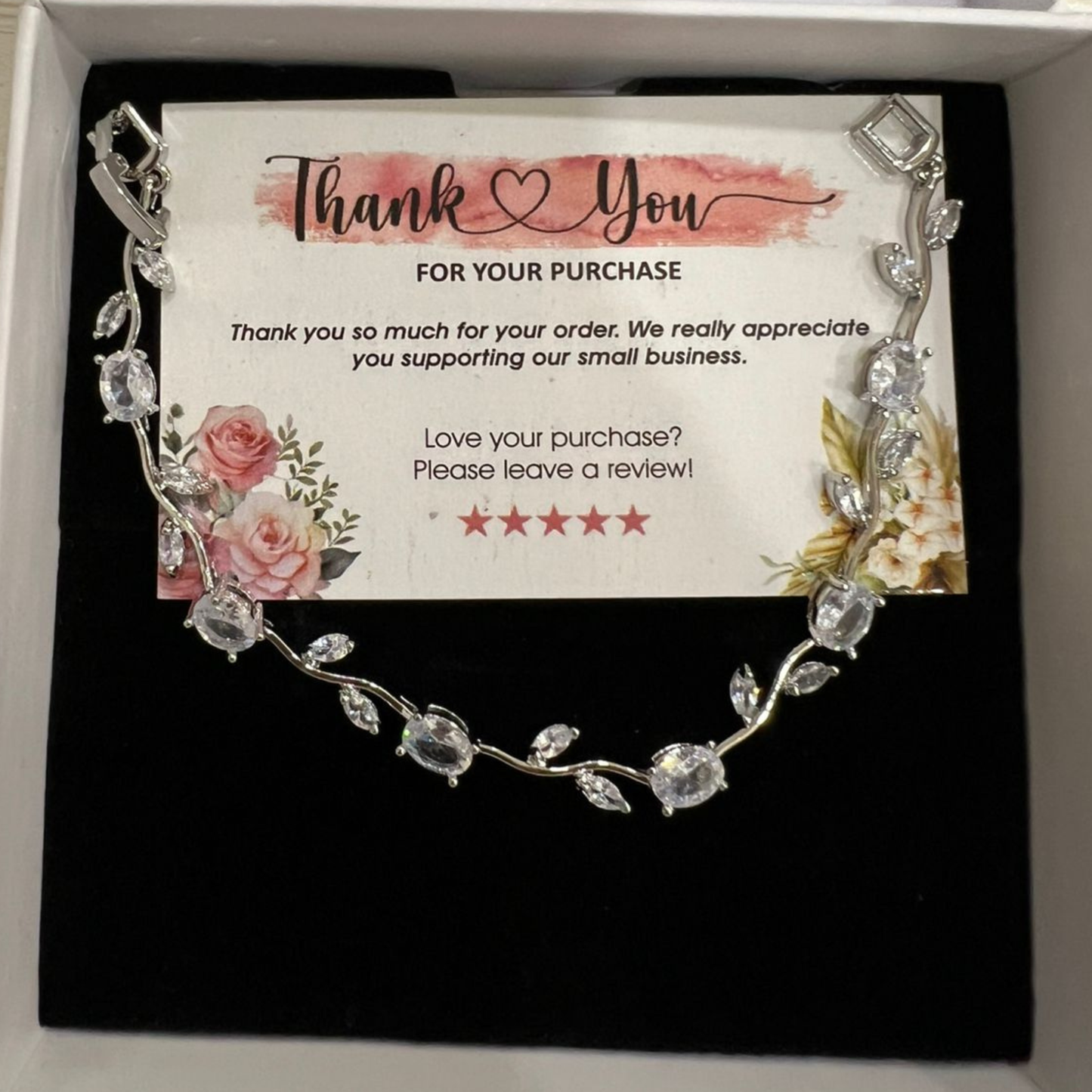 Silver Tulip Bracelet
