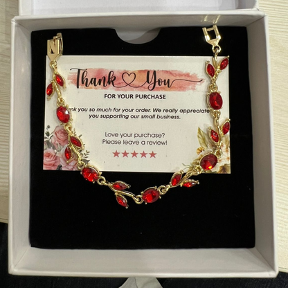 Red Tulip  Bracelet