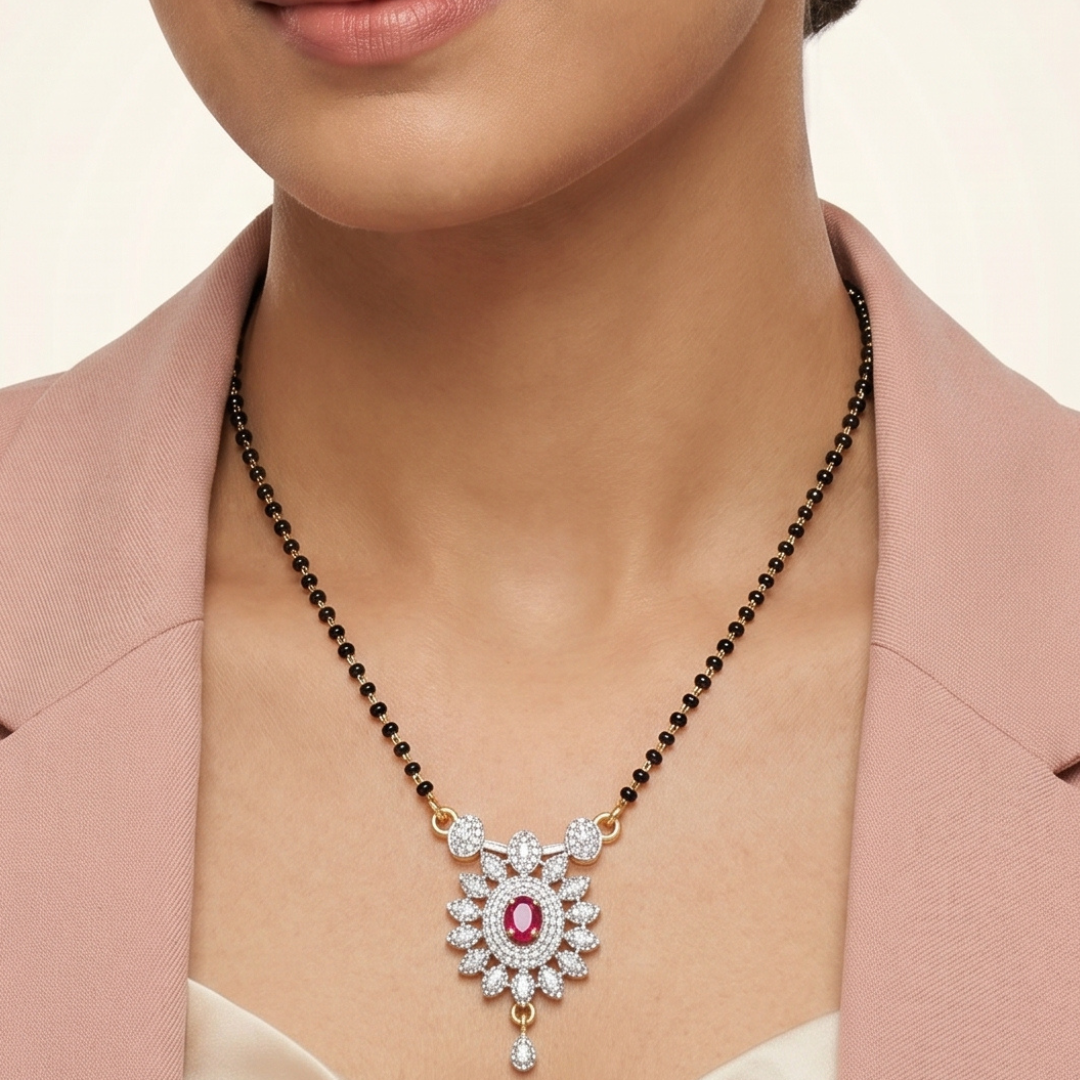 Diamond Bloom Mangalsutra