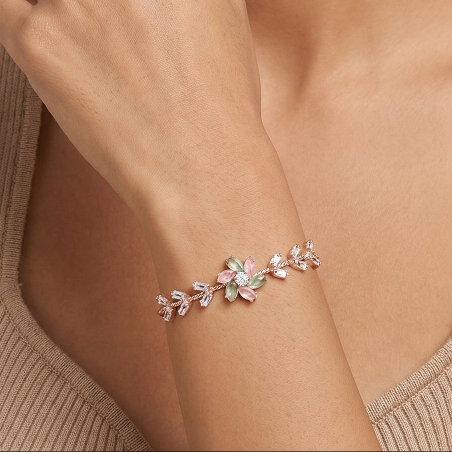 Rosy Bloom Bracelet
