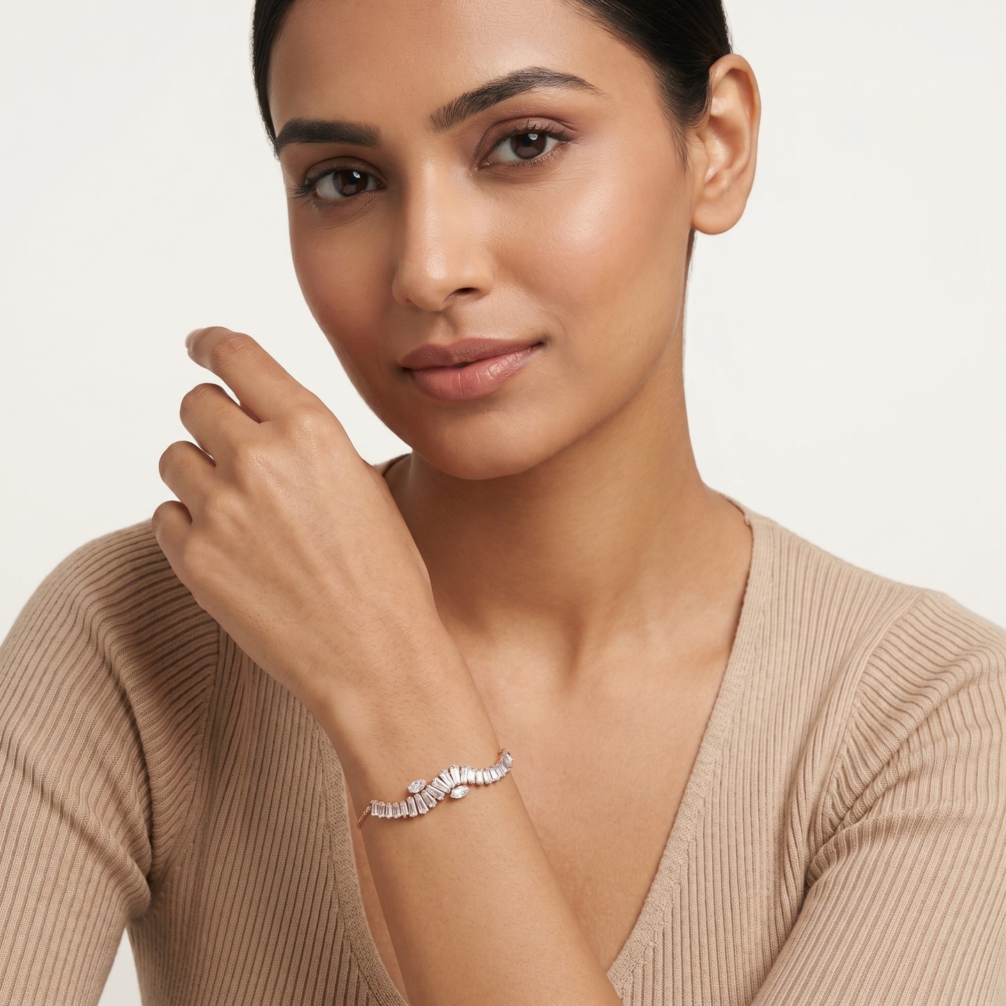 Diamond Flow Bracelet (Rose Gold)