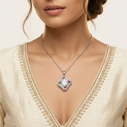 Diamond Square Pendant