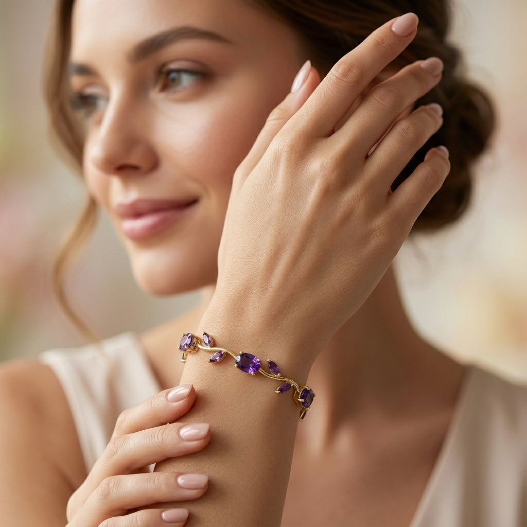 Light Purple Tulip Bracelet