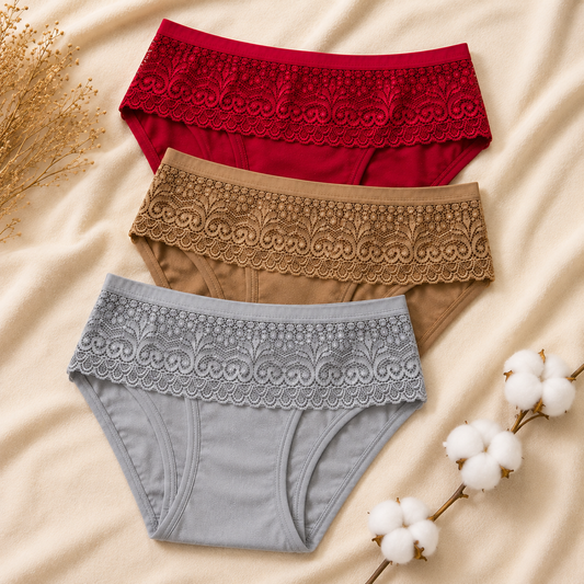 Women’s Lace Panty Set – Pack of 3