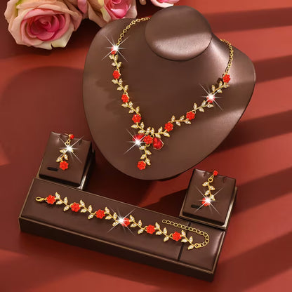 Luxury Alloy Women'S Jewelry Set