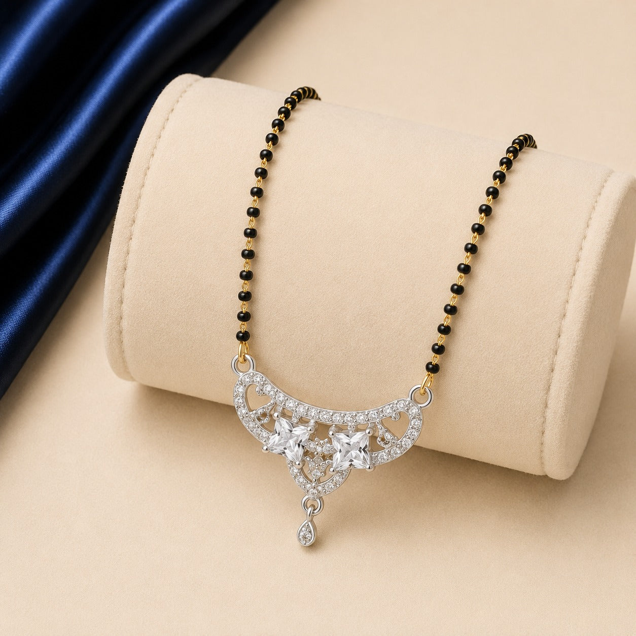 Anaya Heart Diamond Mangalsutra