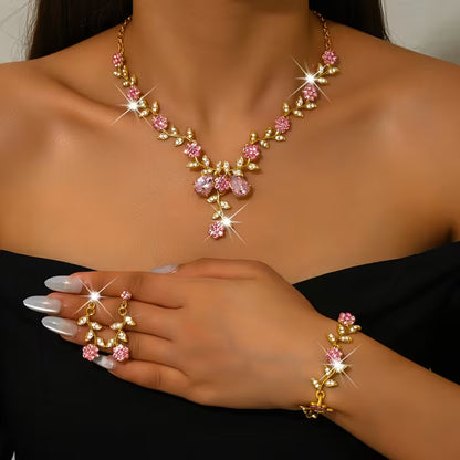 Luxury Alloy Women'S Jewelry Set