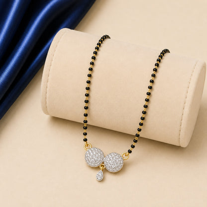 Double Circle Diamond mangalsutra