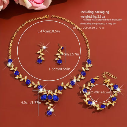 Luxury Alloy Women'S Jewelry Set