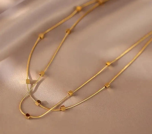 Multi Mini Cubic Anti Tarnish Necklace