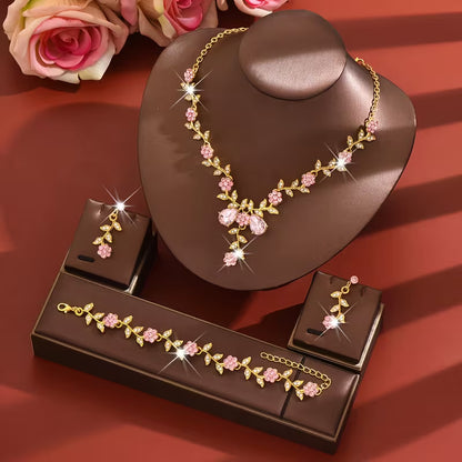Luxury Alloy Women'S Jewelry Set