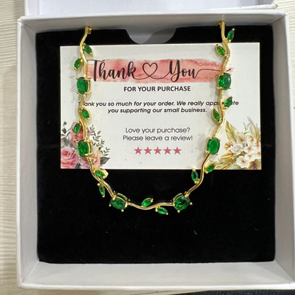Green Tulip Bracelet