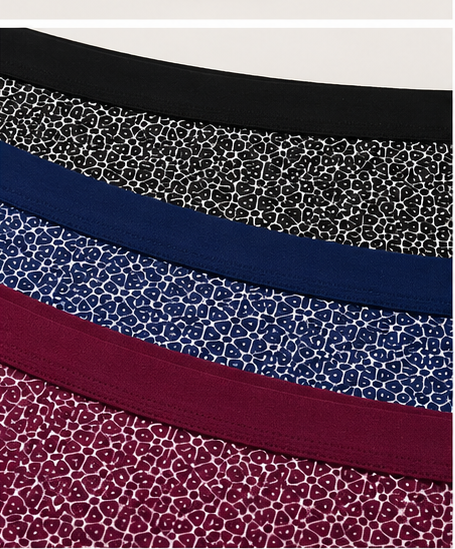 Women’s Printed Cotton Brief Panty Set – Pack of 3
