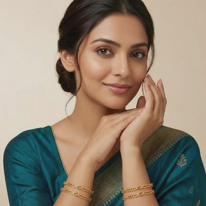 Divine Shine Bangles ( pack of 4)