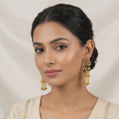 Kashmiri Royal Gold Jhumkas