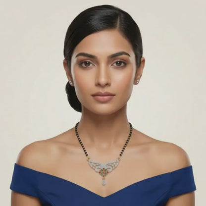 Ruby Floral Mangalsutra