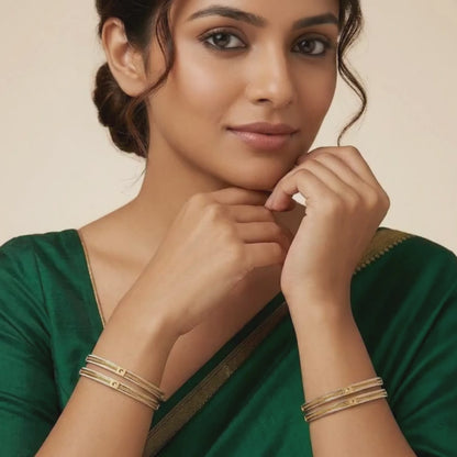 Stellar Shine Bangles ( pack of 4)